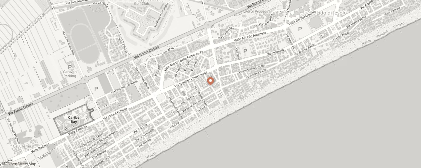 Mappa: Via Vicenza, 20, 30016 Lido di Jesolo